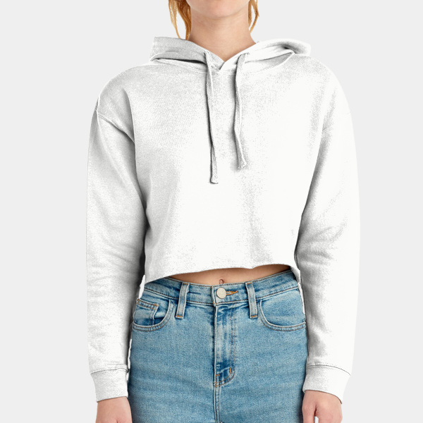 Ladies' Cropped Fleece Hoodie Thumbnail