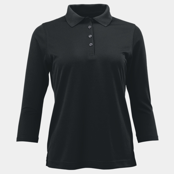 Women's Lady Palm Three-Quarter Sleeve Polo Thumbnail