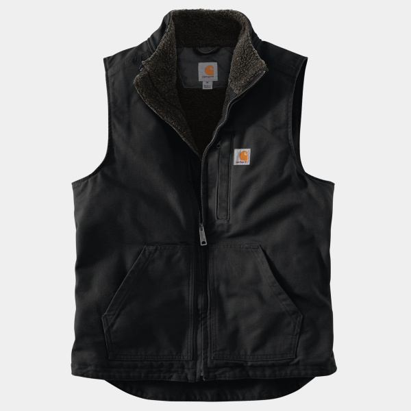 Sherpa Lined Mock Neck Vest Thumbnail