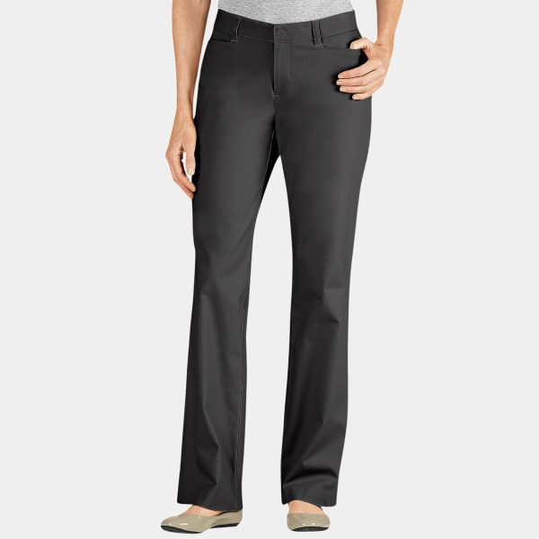 Ladies' Curvy Fit Straight Leg Flat Front Pant Thumbnail
