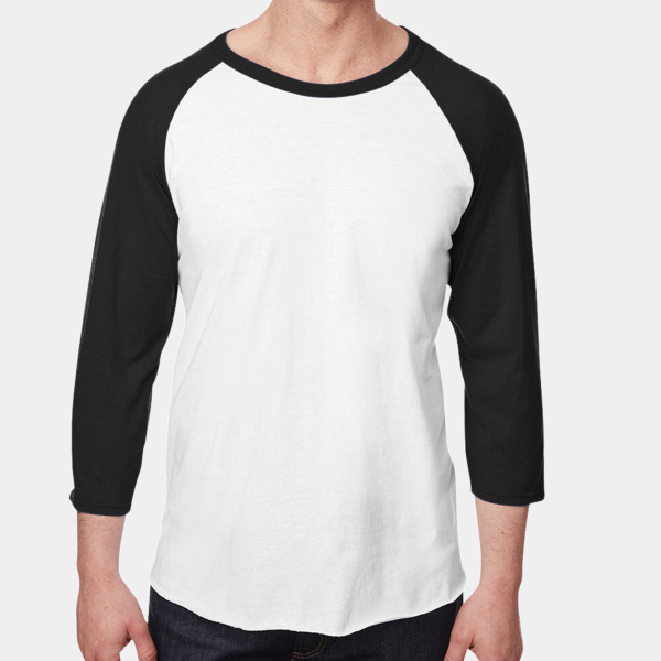 Unisex Three-Quarter Sleeve Raglan T-Shirt Thumbnail