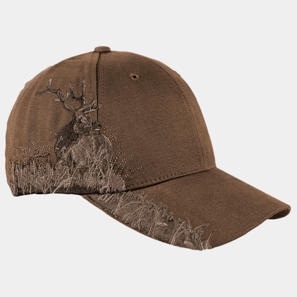 Brushed Cotton Twill Elk Cap Thumbnail