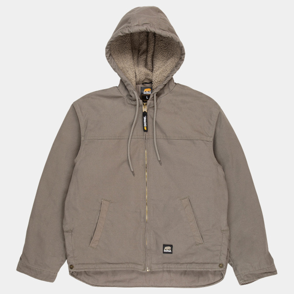Men's Heartland Washed Duck Hooded Work Coat Thumbnail