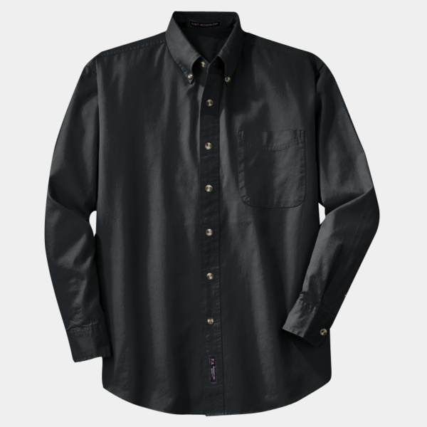 Tall Long Sleeve Twill Shirt Thumbnail