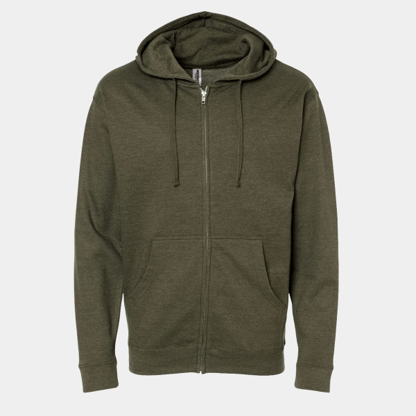 Unisex Midweight Full-Zip Hooded Sweatshirt Thumbnail