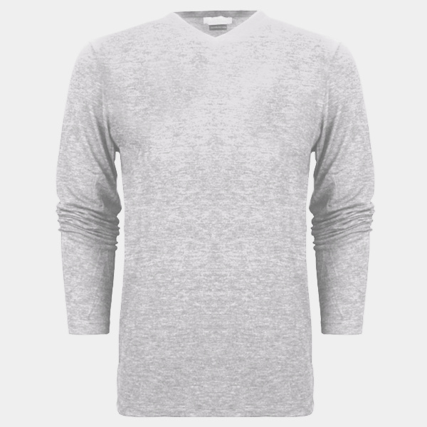 Unisex Long Sleeve V-Neck Tee Thumbnail