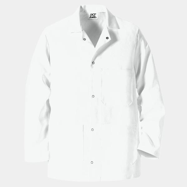 Gripper Front Short Butcher Coat Thumbnail