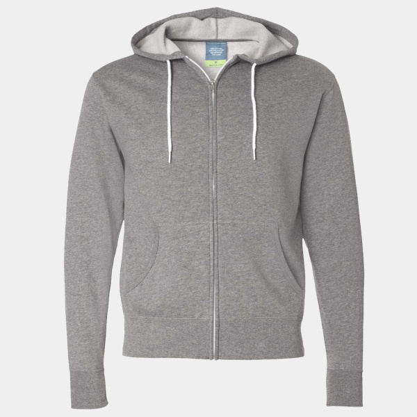 Unisex Lightweight Full-Zip Hooded Sweatshirt Thumbnail