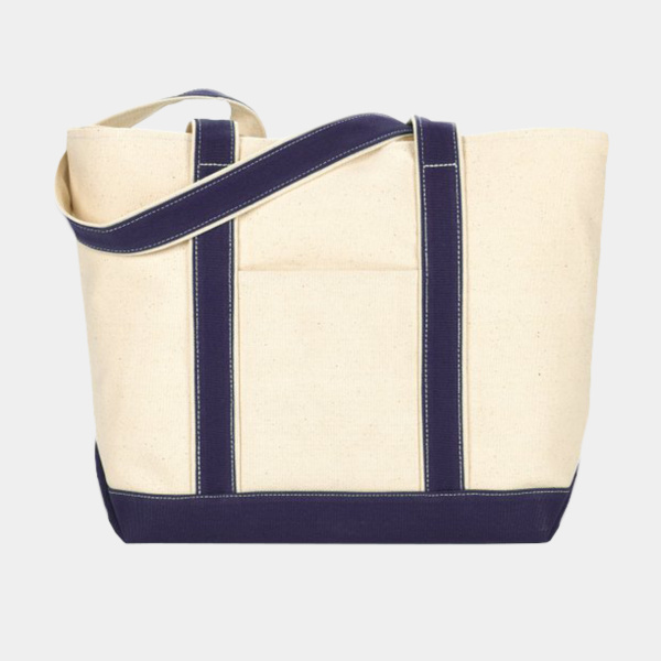 Windward Large Cotton Canvas Classic Resort Tote Thumbnail