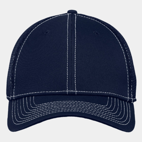 Stretch Mesh Contrast Stitch Cap Thumbnail