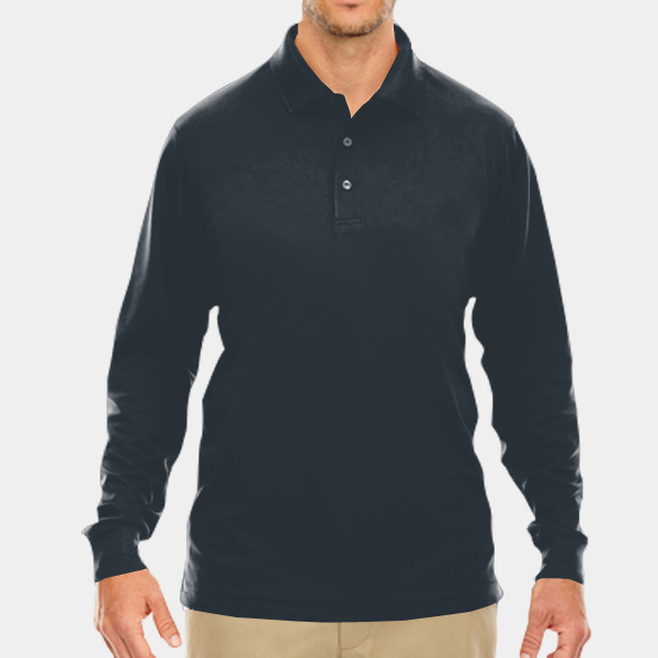 Men's Tall Pinnacle Performance Long-Sleeve Piqué Polo Thumbnail