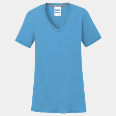 Women's Performance Blend V Neck Tee Thumbnail