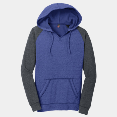 Women's Lightweight Fleece Raglan Hoodie Thumbnail