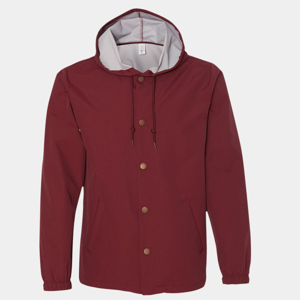 Men's Water-Resistant Hooded Windbreaker Thumbnail