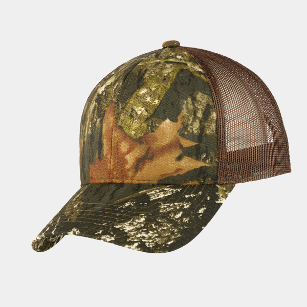 Structured Camouflage Mesh Back Cap Thumbnail
