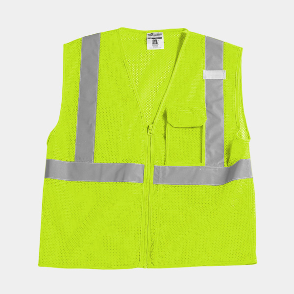 Unisex Clear ID Vest with Zipper Closure Thumbnail