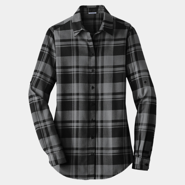 Women's Plaid Flannel Tunic Thumbnail