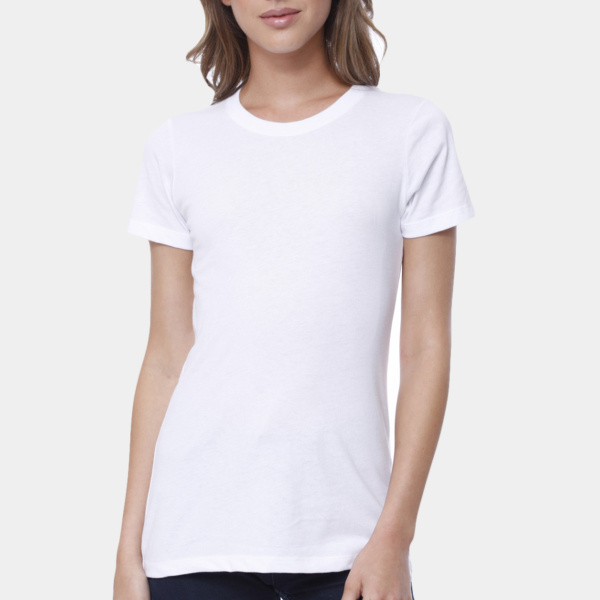Ladies' Cotton Crew Neck T-shirt Thumbnail