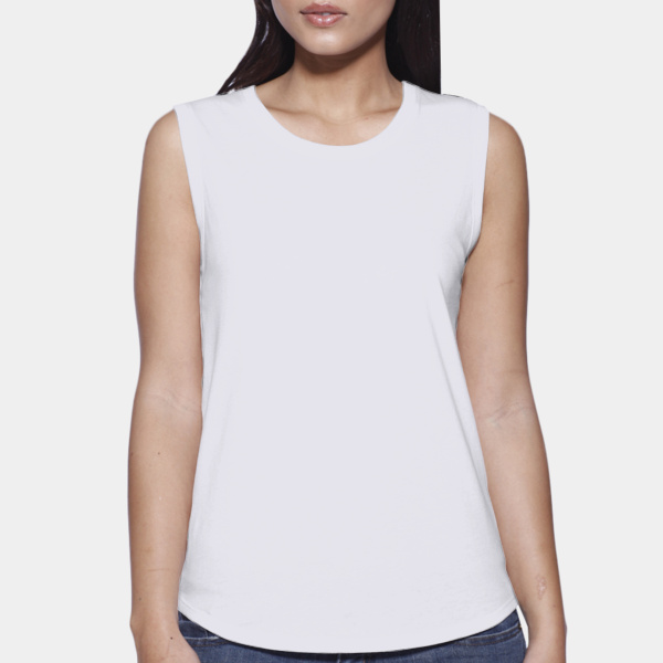 Ladies' CVC Sleeveless T-shirt Thumbnail