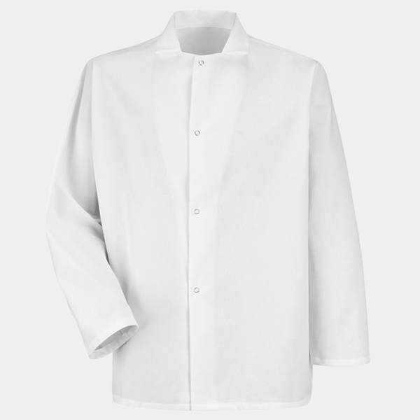 Men's Gripper-Front Short Butcher Coat Thumbnail