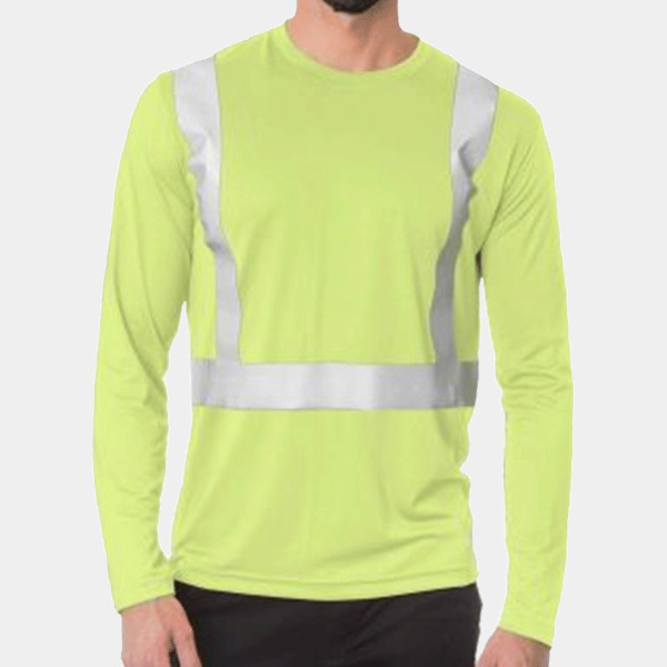 Men's USA-Made Hi-Visibility Long Sleeve Performance T-Shirt Thumbnail