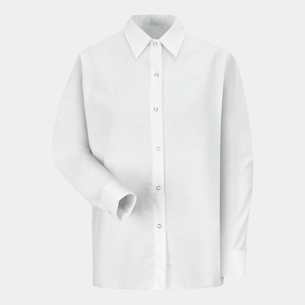 Women's Long Sleeve Specialized Pocketless Poplin Work Shirt Thumbnail