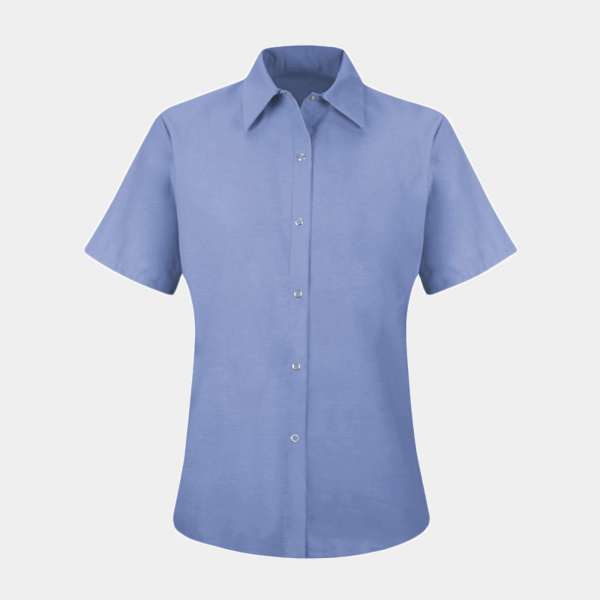 Women's Short Sleeve Specialized Pocketless Work Shirt Thumbnail