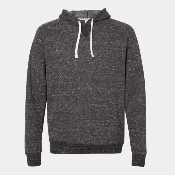 Unisex Snow Heather French Terry Raglan Hooded Sweatshirt Thumbnail