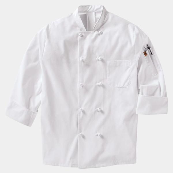 Mimix™ Ten Knot Button Chef Coat with OilBlok Thumbnail