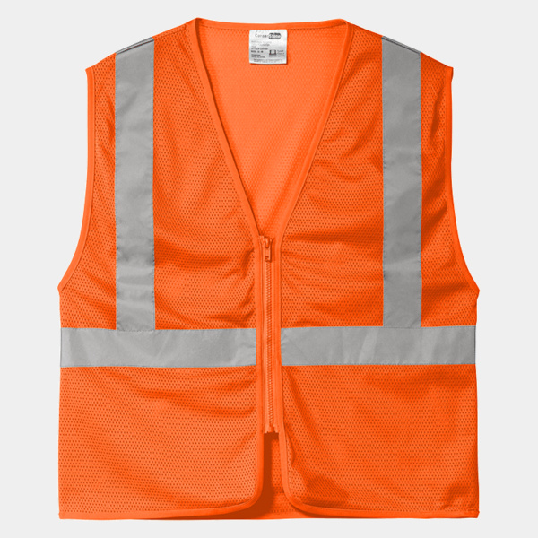 Ansi 107 Class 2 Economy Mesh Zippered Vest Thumbnail