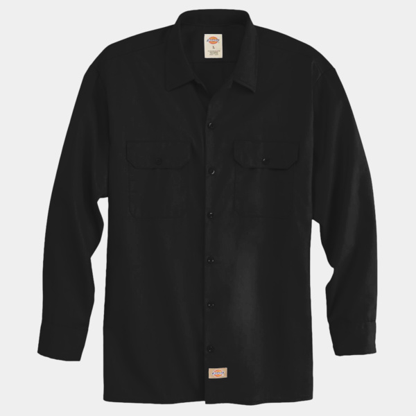 Men's Tall Long Sleeve Work Shirt Thumbnail