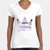 Women's Fine Jersey V-Neck Tee Thumbnail