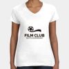 Women's Fine Jersey V-Neck Tee Thumbnail