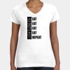 Women's Fine Jersey V-Neck Tee Thumbnail