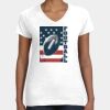 Women's Fine Jersey V-Neck Tee Thumbnail